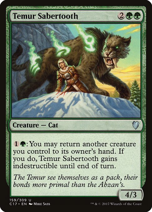 Temur Sabertooth - Commander 2017 - 159