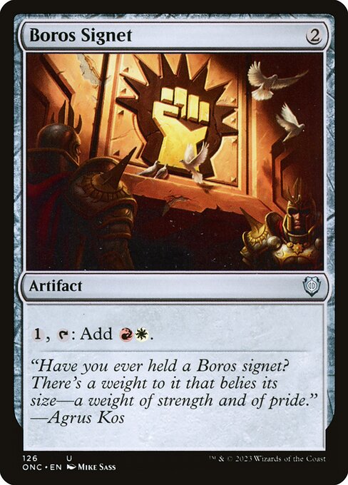 Boros Signet - Phyrexia: All Will Be One Commander - 126