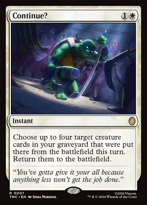 Continue? - Teenage Mutant Ninja Turtles Eternal - 7