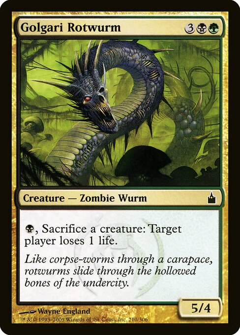 Golgari Rotwurm - Ravnica: City of Guilds - 210
