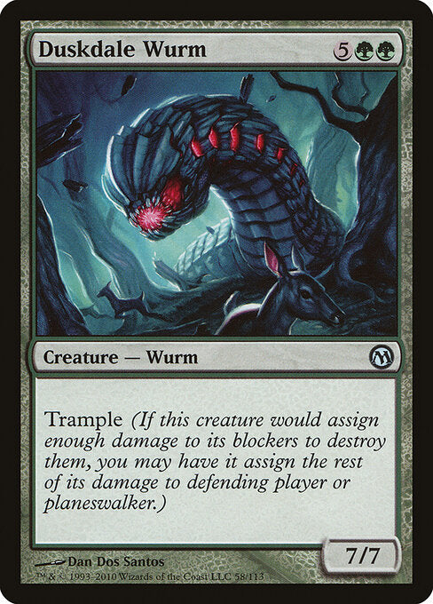 Duskdale Wurm - Duels of the Planeswalkers - 58