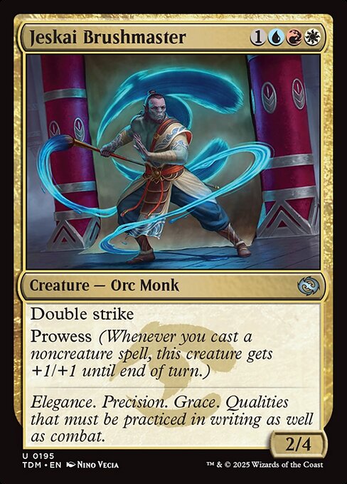 Jeskai Brushmaster - Tarkir: Dragonstorm - 195