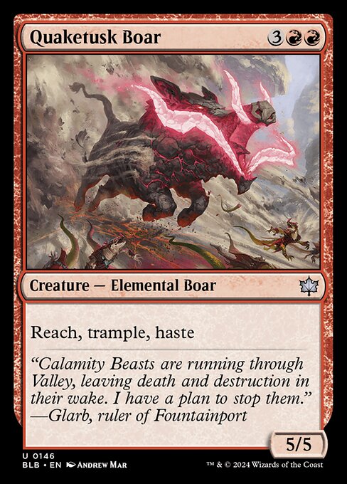 Quaketusk Boar - Bloomburrow - 146