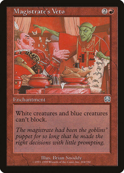 Magistrate's Veto - Mercadian Masques - 204