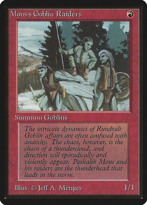 Mons's Goblin Raiders - Limited Edition Beta - 165