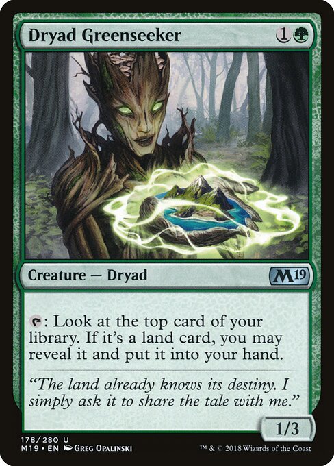 Dryad Greenseeker - Core Set 2019 - 178