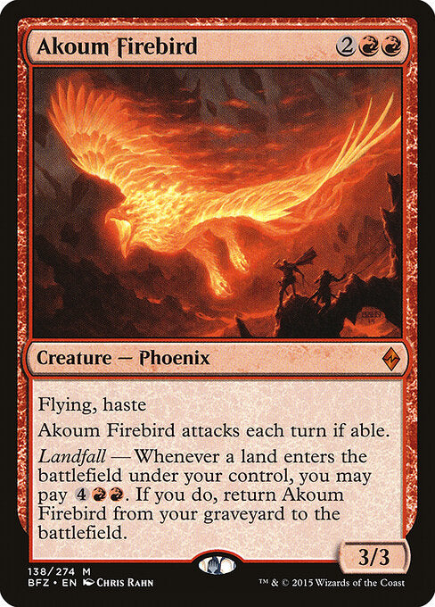 Akoum Firebird - Battle for Zendikar - 138