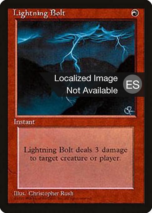 Lightning Bolt - Fourth Edition Foreign Black Border - 208