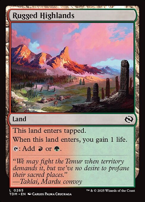 Rugged Highlands - Tarkir: Dragonstorm - 265