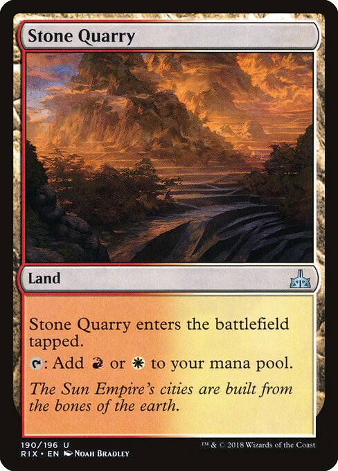 Stone Quarry - Rivals of Ixalan - 190