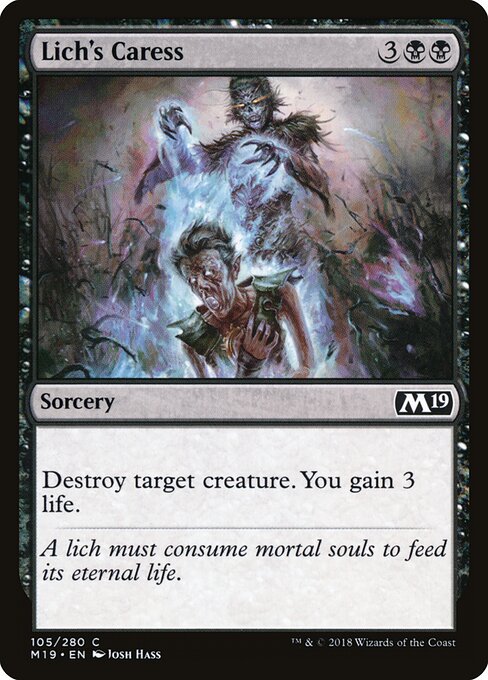 Lich's Caress - Core Set 2019 - 105
