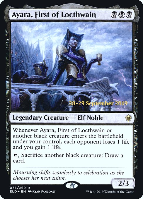Ayara, First of Locthwain - Throne of Eldraine Promos - 75s