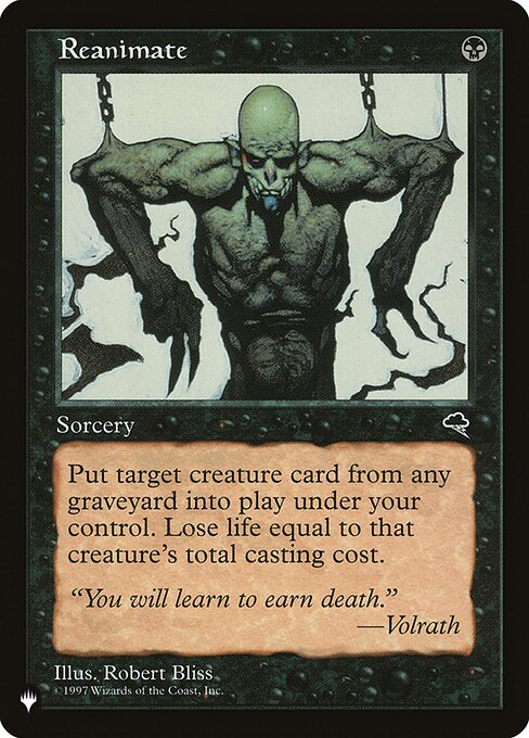 Reanimate - The List - TMP-151