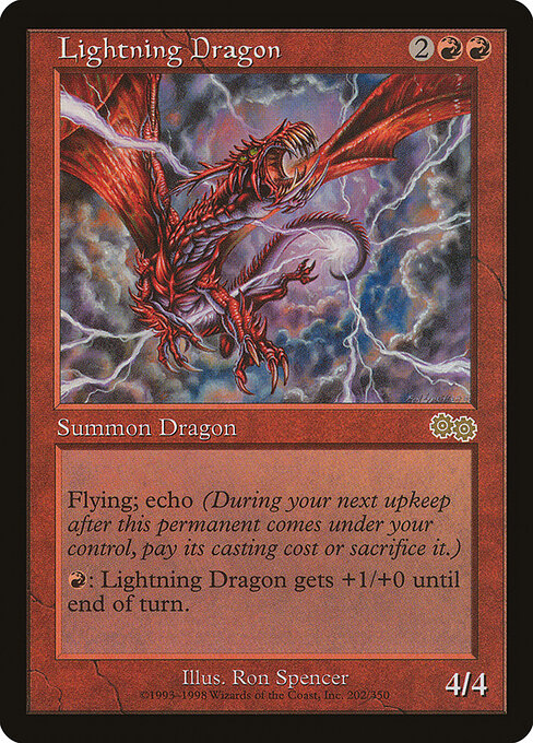 Lightning Dragon - Urza's Saga - 202