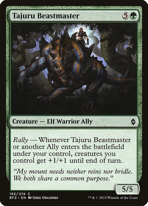 Tajuru Beastmaster - Battle for Zendikar - 193