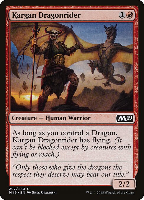 Kargan Dragonrider - Core Set 2019 - 297