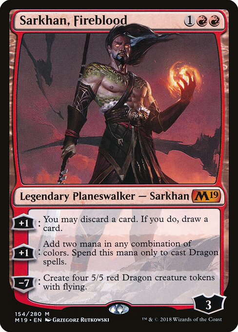 Sarkhan, Fireblood - Core Set 2019 - 154