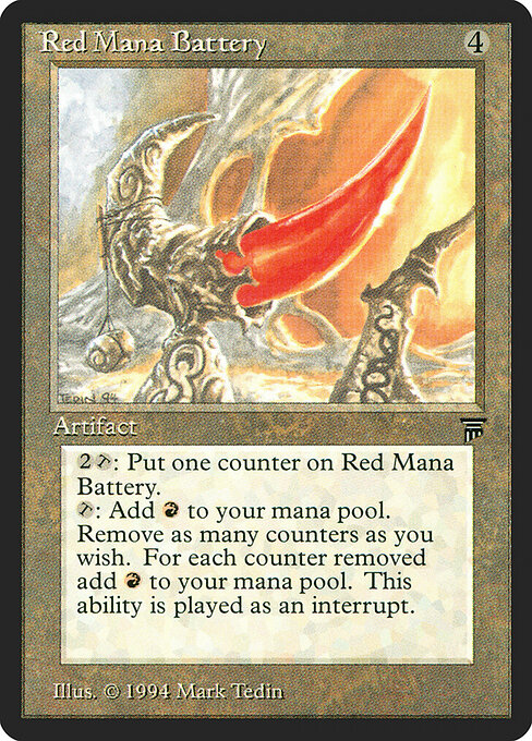 Red Mana Battery - Legends - 291