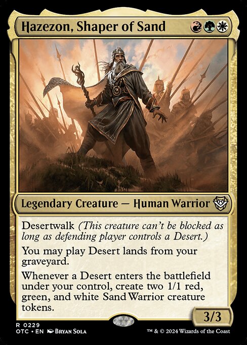 Hazezon, Shaper of Sand - Outlaws of Thunder Junction Commander - 229