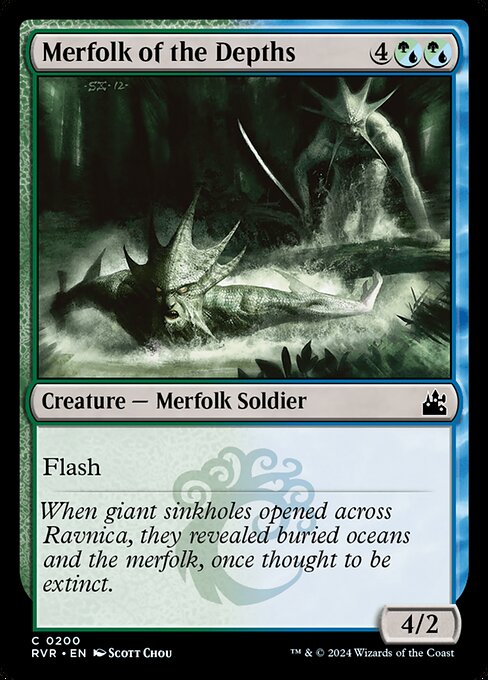 Merfolk of the Depths - Ravnica Remastered - 200