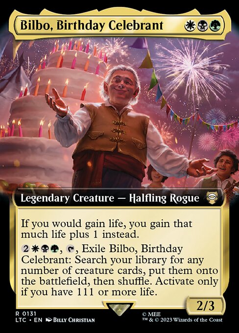 Bilbo, Birthday Celebrant - Tales of Middle-earth Commander - 131