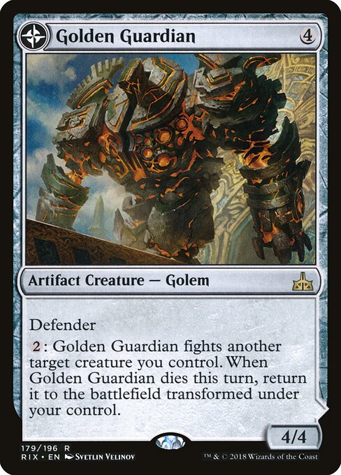 Golden Guardian // Gold-Forge Garrison - Rivals of Ixalan - 179