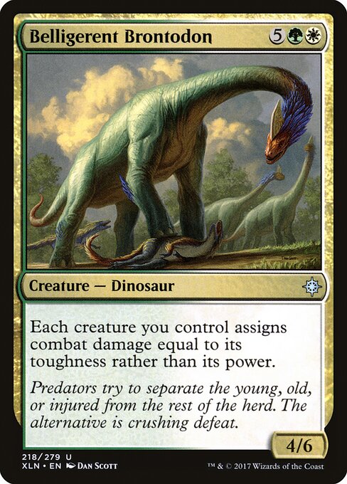 Belligerent Brontodon - Ixalan - 218