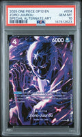 2025 ONE PIECE OP12-LEGACY OF THE MASTER #004 ZORO-JUUROU SPECIAL ALTERNATE ART GEM MT 1O