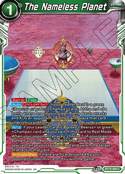 The Nameless Planet (BT16-068) [Realm of the Gods]