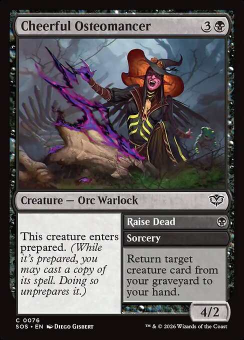 Cheerful Osteomancer // Raise Dead - Secrets of Strixhaven - 76