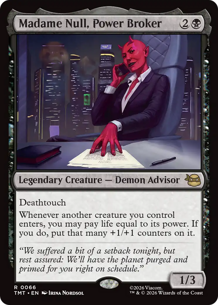 Madame Null, Power Broker [Teenage Mutant Ninja Turtles]