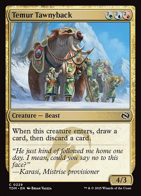 Temur Tawnyback - Tarkir: Dragonstorm - 229