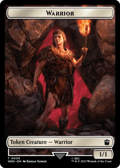 Warrior // Clue (0021) Double-Sided Token [Doctor Who Tokens]