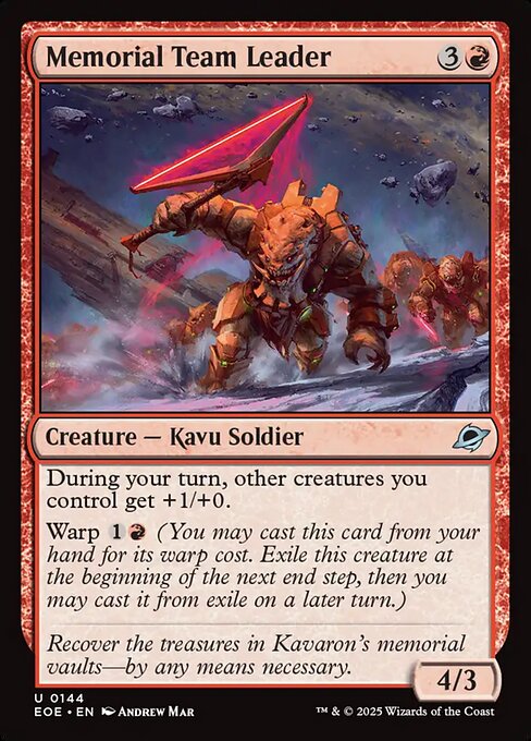 Memorial Team Leader - Edge of Eternities - 144