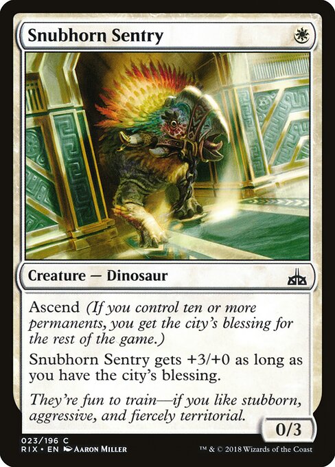 Snubhorn Sentry - Rivals of Ixalan - 23