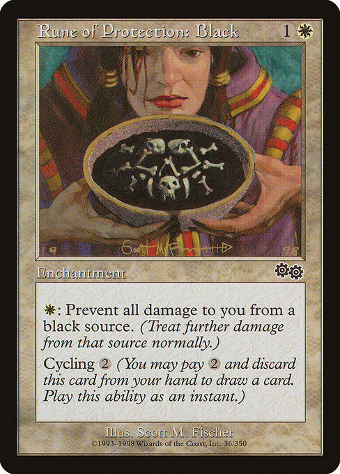 Rune of Protection: Black - Urza's Saga - 36