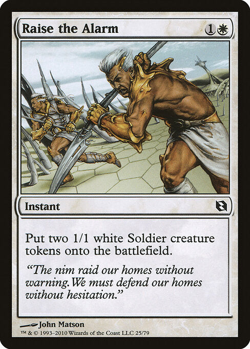 Raise the Alarm - Duel Decks: Elspeth vs. Tezzeret - 25
