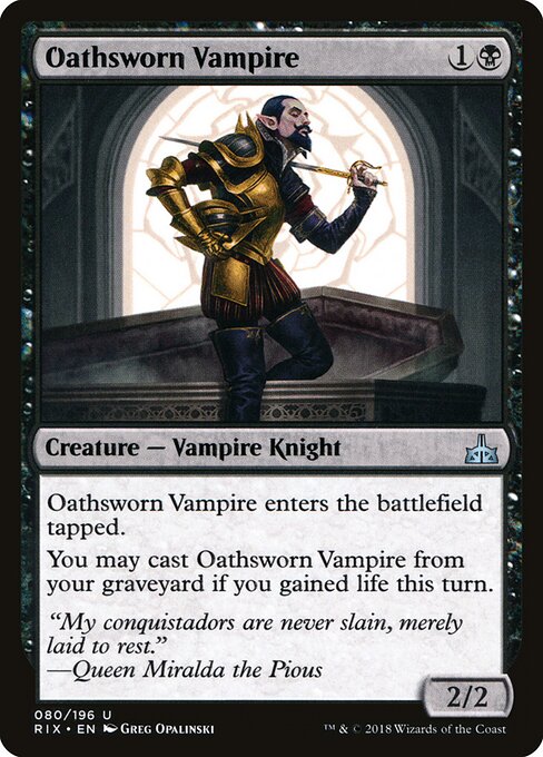 Oathsworn Vampire - Rivals of Ixalan - 80