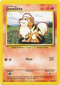 Growlithe - Base Set - 028/102