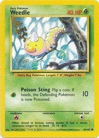 Weedle - Base Set - 069/102