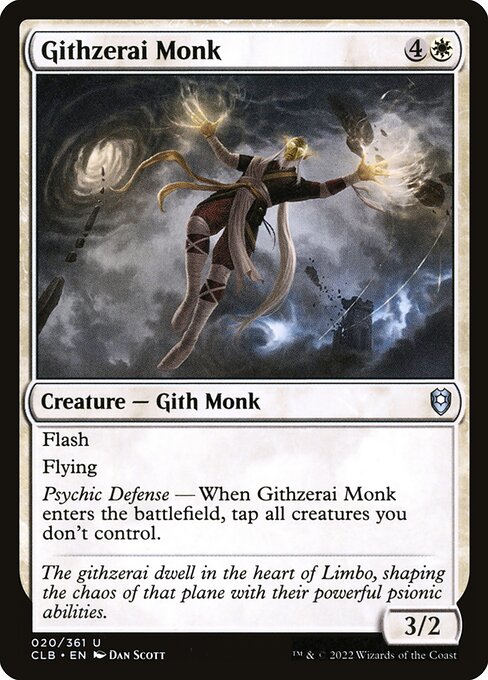 Githzerai Monk - Commander Legends: Battle for Baldur's Gate - 20