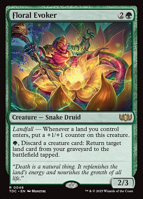 Floral Evoker - Tarkir: Dragonstorm Commander - 46