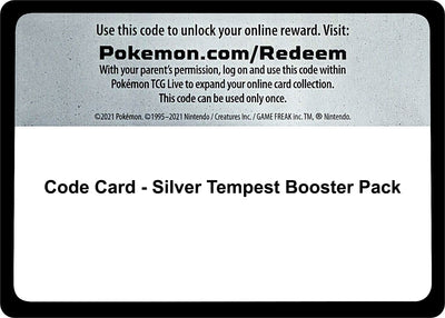 Code Card - Silver Tempest Booster Pack (SWSH12)
