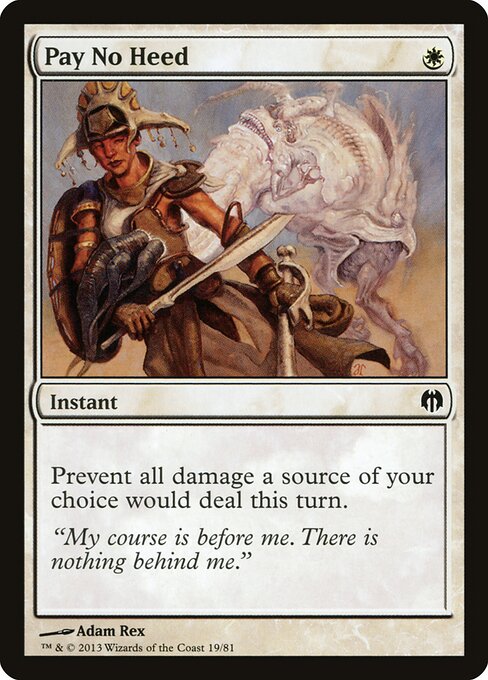 Pay No Heed - Duel Decks: Heroes vs. Monsters - 19