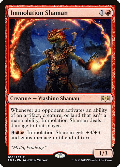 Immolation Shaman - Ravnica Allegiance - 106