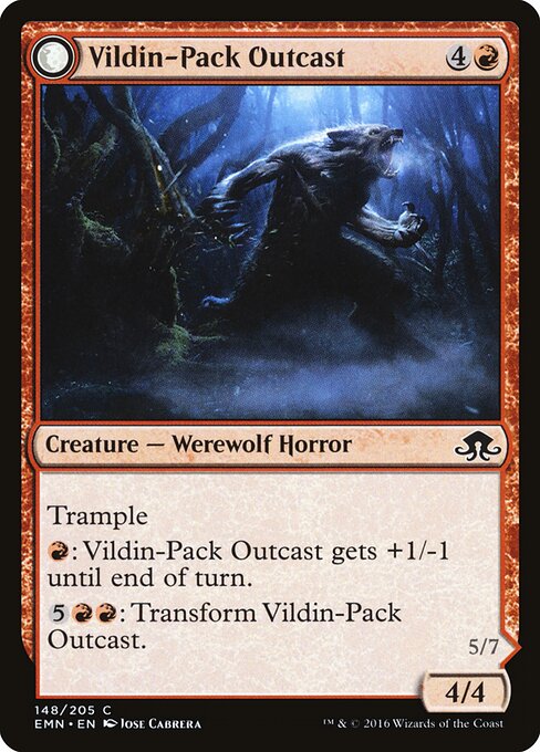 Vildin-Pack Outcast // Dronepack Kindred - Eldritch Moon - 148
