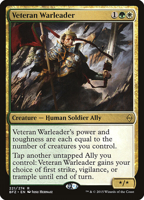 Veteran Warleader - Battle for Zendikar - 221