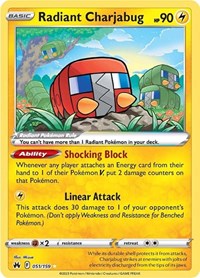 Radiant Charjabug - SWSH: Crown Zenith - 051/159