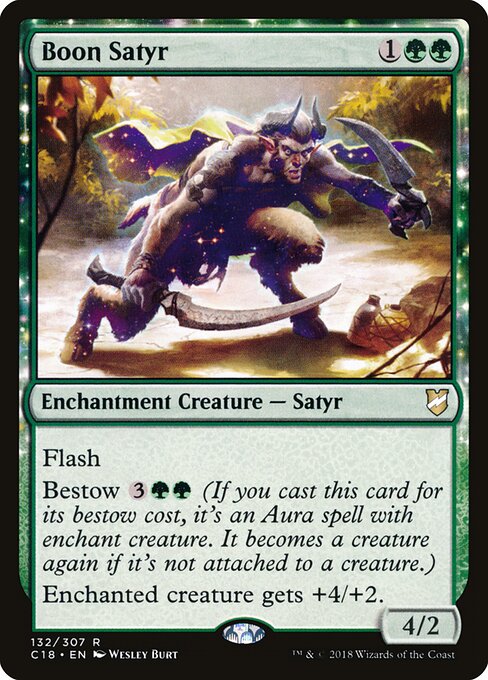 Boon Satyr - Commander 2018 - 132