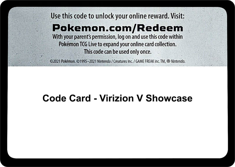 Image for Code Card - Virizion V Showcase (MCAP) - Pokemon